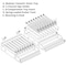 Azar Displays Clear 8 Compartment Divider Bin Cosmetic Tray with Tester Tray on Front and with Pushers, 2-Pack 225840-TESTER-8COMP-2PK - alternate 4